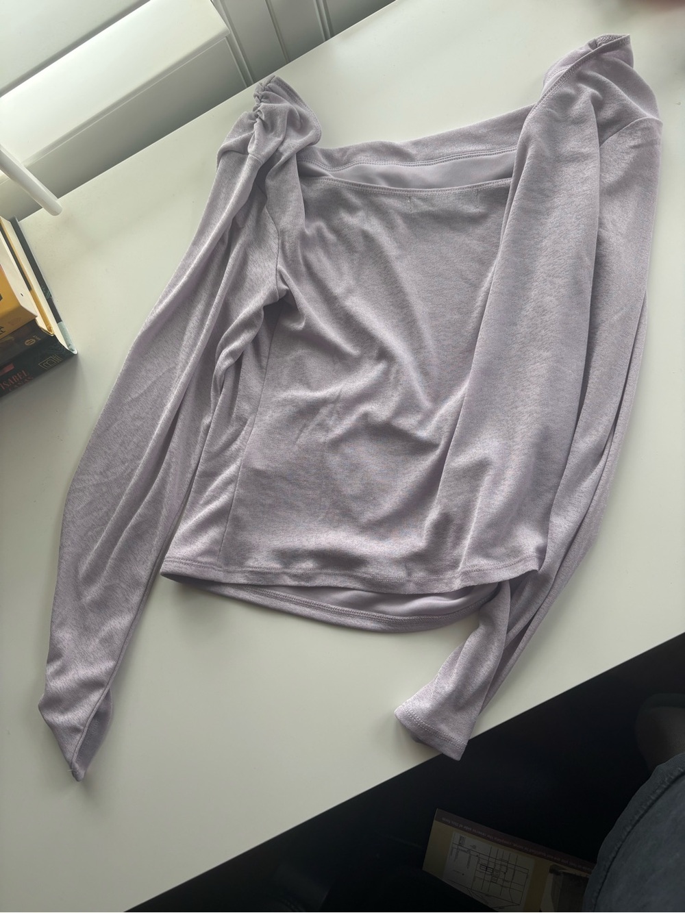 Urban Outfitters Fia Mesh Off the Shoulder Long Sleeve Top XL - Picture 5 of 5